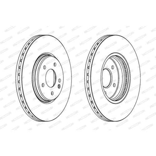 Brzdový kotúč FERODO DDF964C-1 - obr. 2