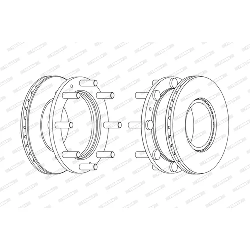 Brzdový kotúč FERODO FCR308A