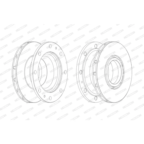 Brzdový kotúč FERODO FCR341A