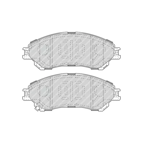 Sada brzdových platničiek kotúčovej brzdy FERODO FDB4884 - obr. 1