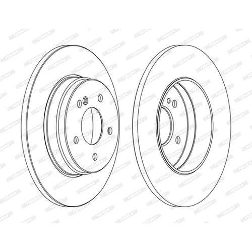 Brzdový kotúč FERODO DDF1251C - obr. 2