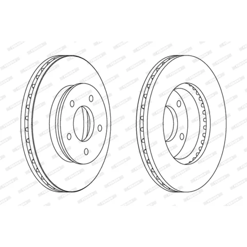 Brzdový kotúč FERODO DDF1673 - obr. 2