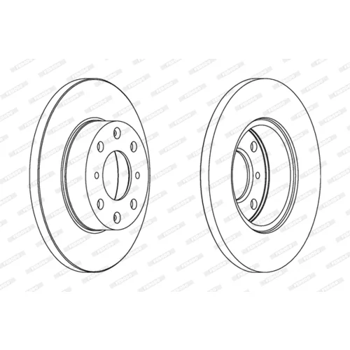 Brzdový kotúč FERODO DDF285 - obr. 2