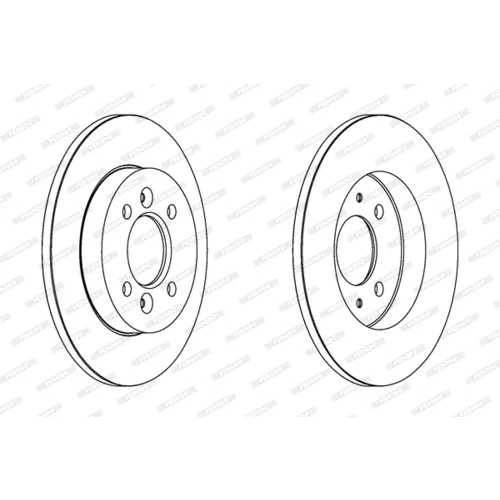 Brzdový kotúč FERODO DDF362 - obr. 1