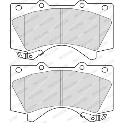 Sada brzdových platničiek kotúčovej brzdy FERODO FDB4229 - obr. 3