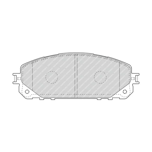 Sada brzdových platničiek kotúčovej brzdy FERODO FDB4882 - obr. 1
