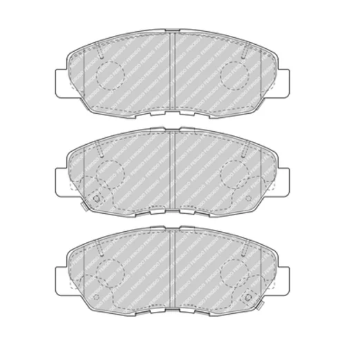 Sada brzdových platničiek kotúčovej brzdy FERODO FDB5022 - obr. 1