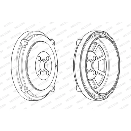 Brzdový bubon FERODO FDR329209 - obr. 3