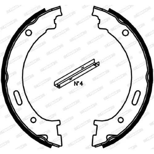 Sada brzd. čeľustí parkov. brzdy FERODO FSB4058 - obr. 2