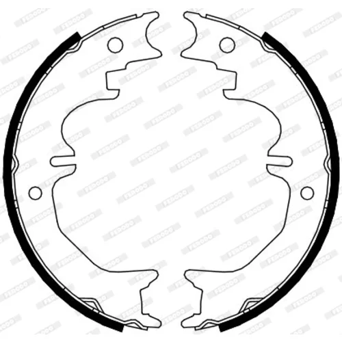 Sada brzd. čeľustí parkov. brzdy FERODO FSB4120 - obr. 2