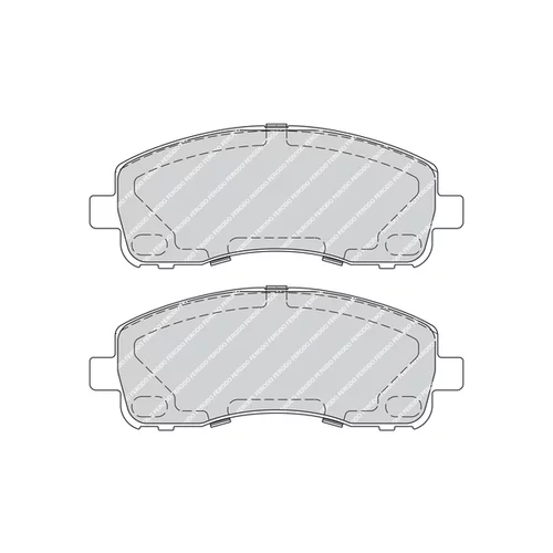 Sada brzdových platničiek kotúčovej brzdy FERODO FVR4315 - obr. 1