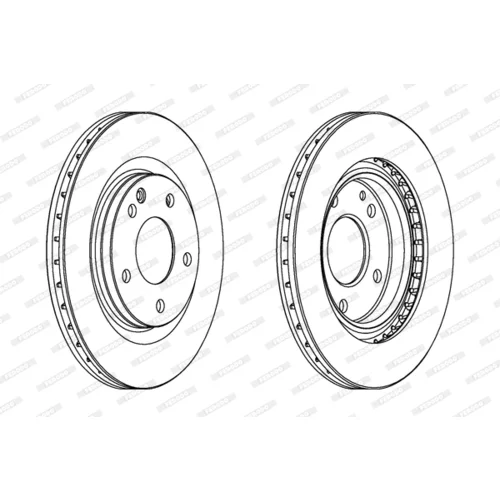 Brzdový kotúč FERODO DDF1173 - obr. 2