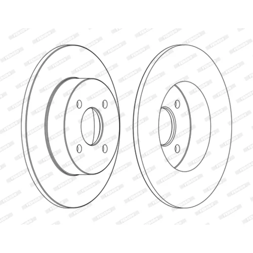 Brzdový kotúč FERODO DDF1367C