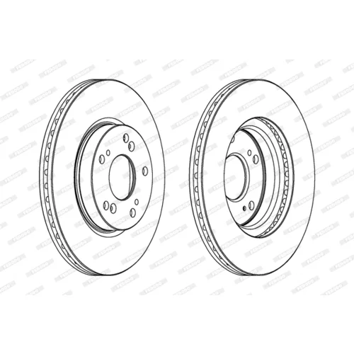 Brzdový kotúč FERODO DDF1539 - obr. 2