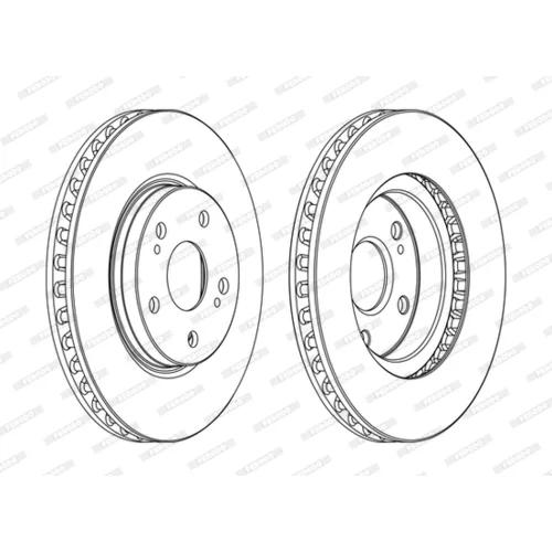 Brzdový kotúč FERODO DDF1814C - obr. 1