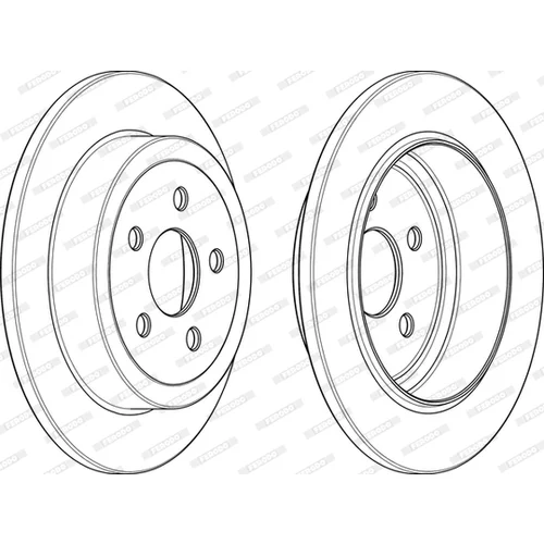 Brzdový kotúč FERODO DDF1911C - obr. 3