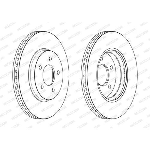 Brzdový kotúč FERODO DDF2357C - obr. 1