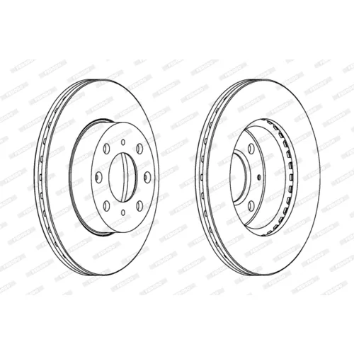 Brzdový kotúč FERODO DDF294 - obr. 1