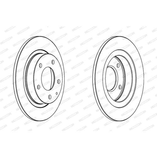 Brzdový kotúč FERODO DDF524C - obr. 2