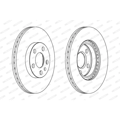 Brzdový kotúč FERODO DDF842C - obr. 2