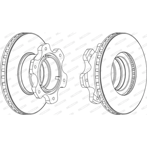 Brzdový kotúč FERODO FCR208A