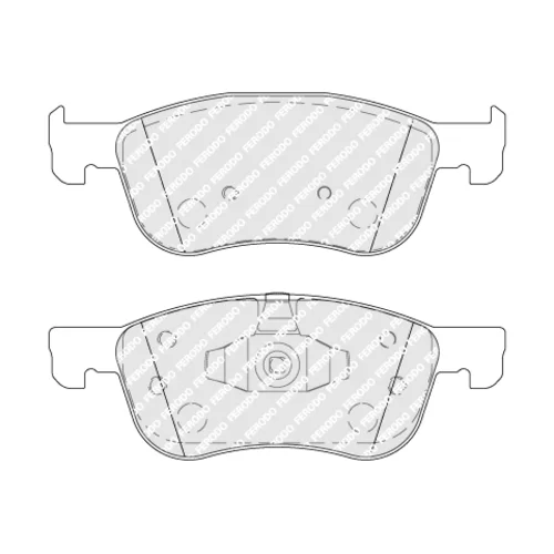 Sada brzdových platničiek kotúčovej brzdy FERODO FDB4816 - obr. 2