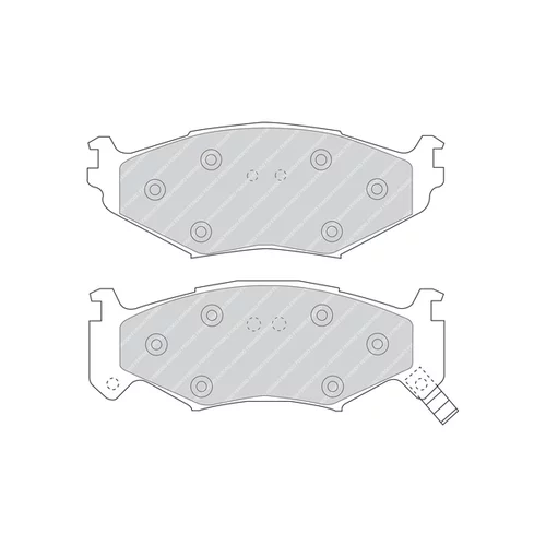 Sada brzdových platničiek kotúčovej brzdy FERODO FDB977 - obr. 2