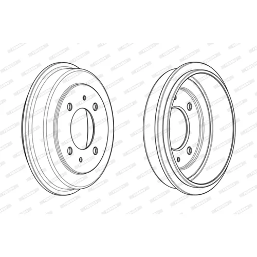 Brzdový bubon FDR329274 /FERODO/ - obr. 3