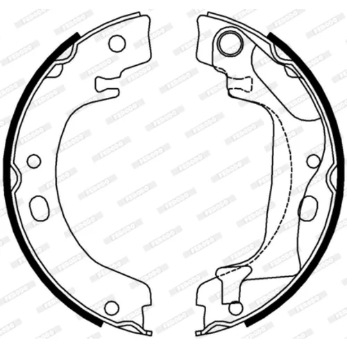 Sada brzd. čeľustí parkov. brzdy FERODO FSB4011 - obr. 3