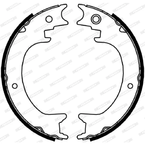 Sada brzd. čeľustí parkov. brzdy FERODO FSB4064 - obr. 2