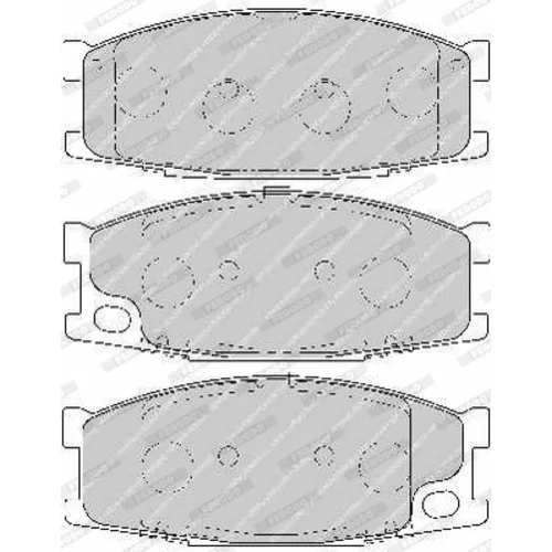 Sada brzdových platničiek kotúčovej brzdy FERODO FVR1701 - obr. 2