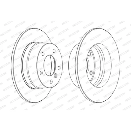 Brzdový kotúč FERODO DDF1361C - obr. 2