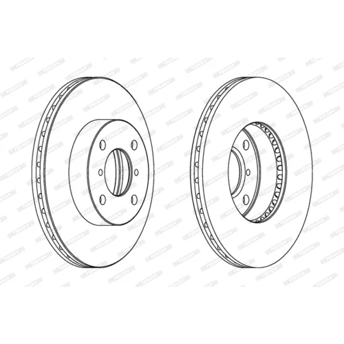 Brzdový kotúč FERODO DDF1396 - obr. 2