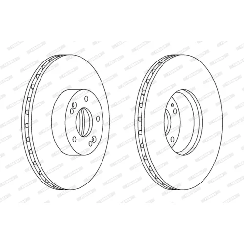 Brzdový kotúč FERODO DDF1631C-1 - obr. 2