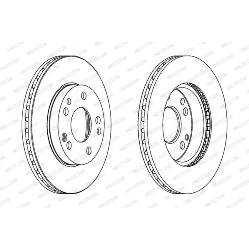 Brzdový kotúč FERODO DDF191 - obr. 2
