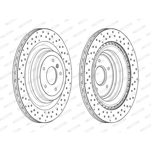 Brzdový kotúč FERODO DDF2209C - obr. 2
