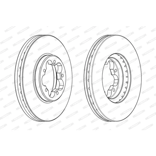 Brzdový kotúč FERODO DDF2469 - obr. 1