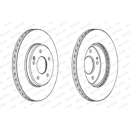 Brzdový kotúč FERODO DDF588C - obr. 2