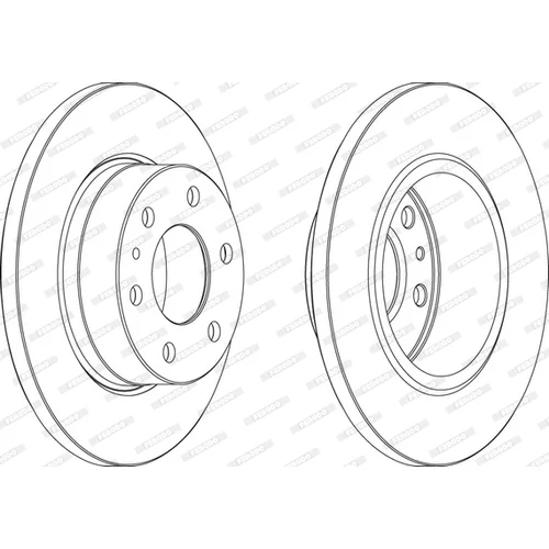 Brzdový kotúč FERODO FCR315A