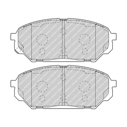 Sada brzdových platničiek kotúčovej brzdy FERODO FDB4889 - obr. 1