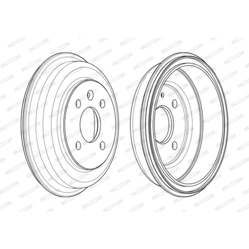 Brzdový bubon FERODO FDR329803 - obr. 3