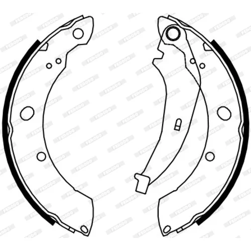 Sada brzdových čeľustí FERODO FSB4074 - obr. 1