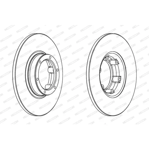 Brzdový kotúč FERODO DDF016 - obr. 2