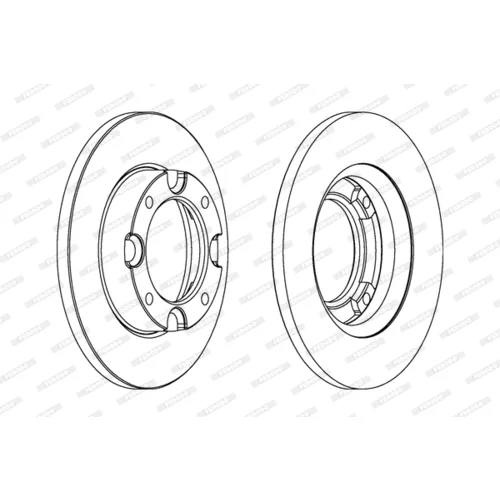 Brzdový kotúč FERODO DDF087