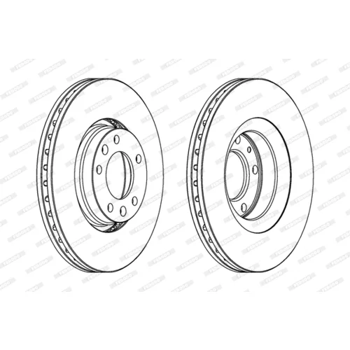 Brzdový kotúč FERODO DDF1103 - obr. 2