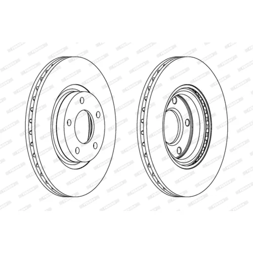 Brzdový kotúč FERODO DDF1312C