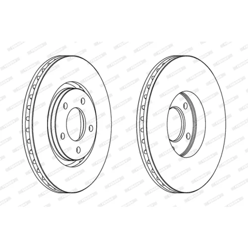 Brzdový kotúč FERODO DDF1372C - obr. 2