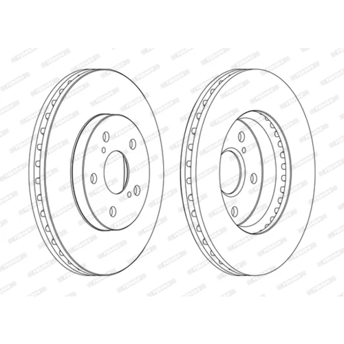 Brzdový kotúč FERODO DDF1446C - obr. 1