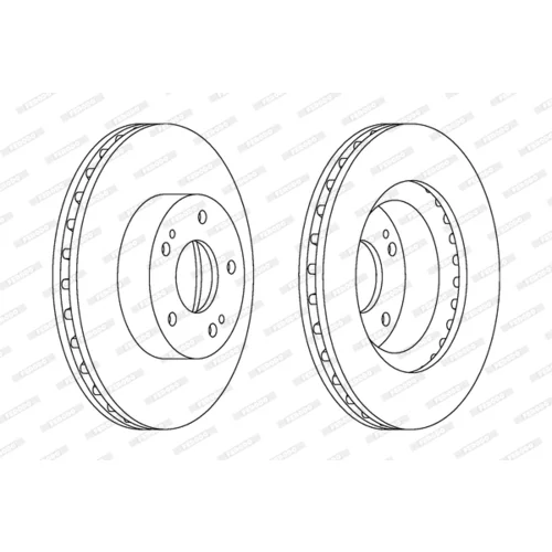 Brzdový kotúč FERODO DDF1659C - obr. 2
