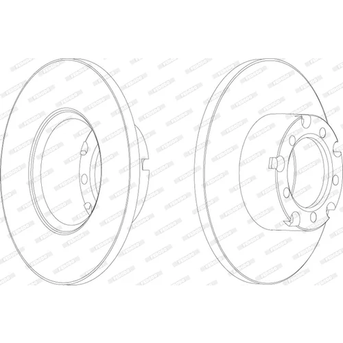Brzdový kotúč FERODO FCR117A